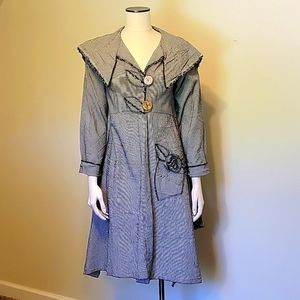 Lee Andersen Pinstripe Duster Navy/White